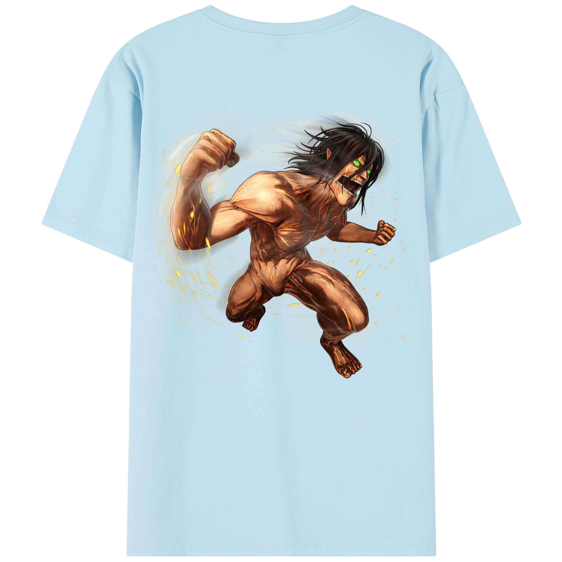 （画像用） 進撃の巨人 Attack on Titan 綿100％半袖Tシャツ（背面プリント）
